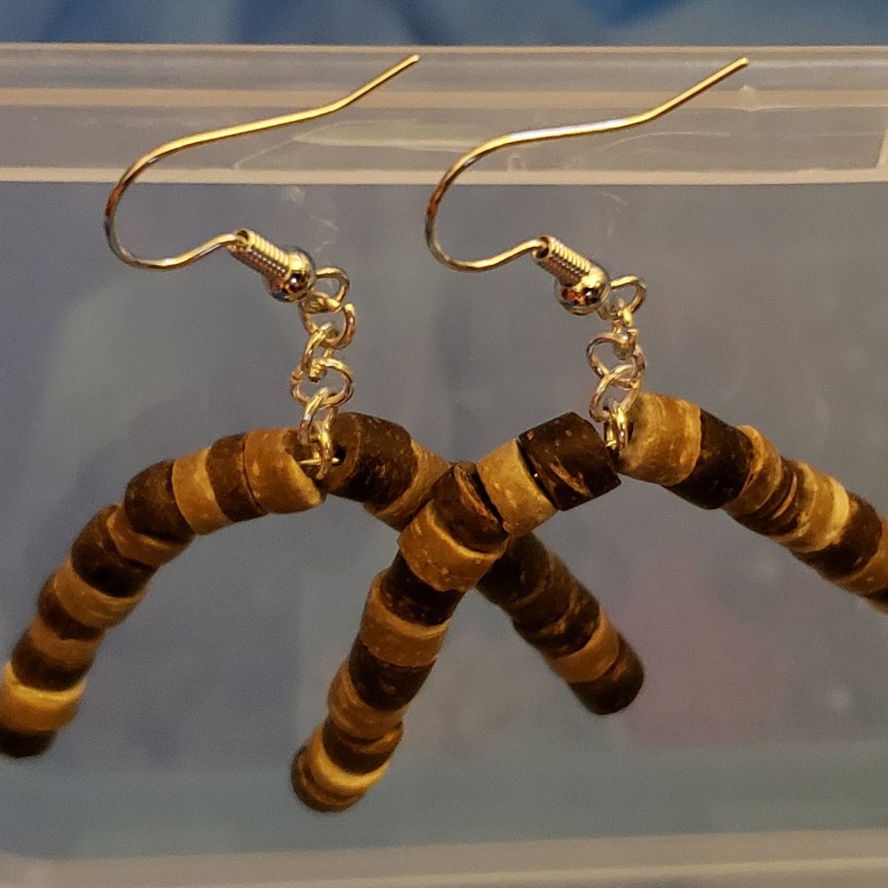 Handmade loop earring upside down U - Picture 7 of 7